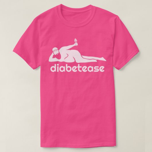 Diabetease echte mannen hebben krommingen t-shirt (Design voorkant)