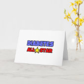 Diabetes All Star Kaart (Gele Bloem)