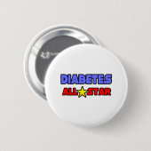 Diabetes All Star Ronde Button 5,7 Cm (Voorkant /achterkant)
