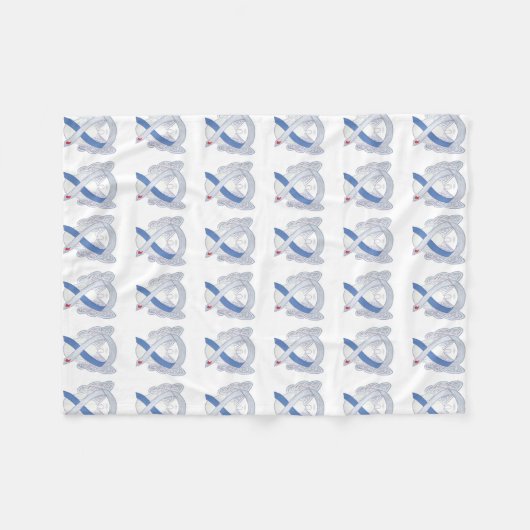 Diabetes Angel Awareness Ribbon IDDM Soft Blankets Fleece Deken (Voorkant (Horizontaal))