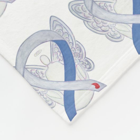 Diabetes Angel Awareness Ribbon IDDM Soft Blankets Fleece Deken (Hoek)