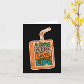 Diabetes Awareness a Juice Box heeft mijn leven ge Kaart (Gele Bloem)