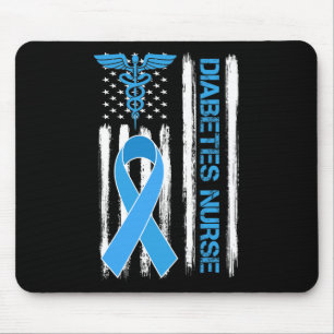 Diabetes Awareness American Flag Diabetes Nurse Muismat