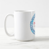 Diabetes Awareness Blue Circle Koffiemok (Links)