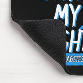 Diabetes Awareness Blue Fight Ribbon DM Diabetic G Muismat (Hoek)