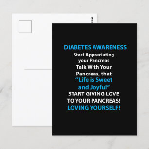 Diabetes Awareness Briefkaart