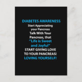Diabetes Awareness Briefkaart (Voorkant)