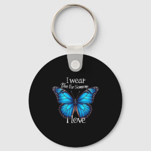 Diabetes Awareness Butterfly Family Support T1D WO Sleutelhanger