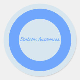Diabetes Awareness Cirkel Ronde Sticker