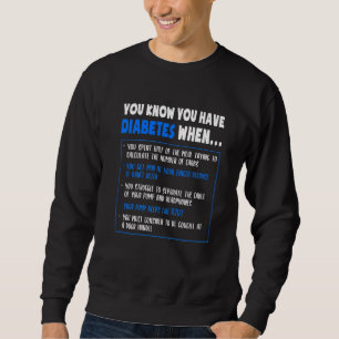 Diabetes Awareness Diabetes Type 1 Pun of Quote Trui