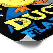 Diabetes Awareness Duck Diabetes voor Mannen Poster (Hoek)