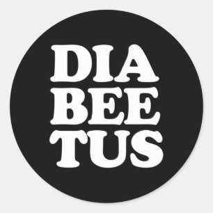 Diabetes Awareness Fun Diabeetus Ronde Sticker