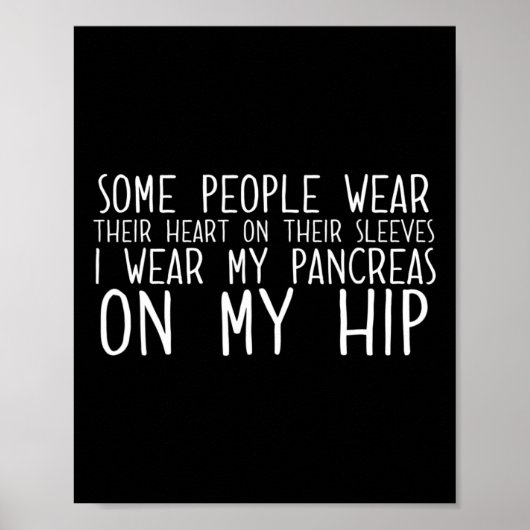 Diabetes Awareness Fun Diabetisch Poster (Voorkant)