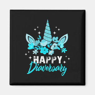 Diabetes Awareness Happy Diavriendes Unicorn Cute  Magneet