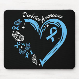Diabetes Awareness Heart Blue Ribbon Diabetes Awar Muismat