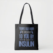 Diabetes Awareness Insulin Warrior Diabetic Tote Bag (Voorkant)