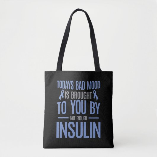 Diabetes Awareness Insulin Warrior Diabetic Tote Bag (Voorkant)