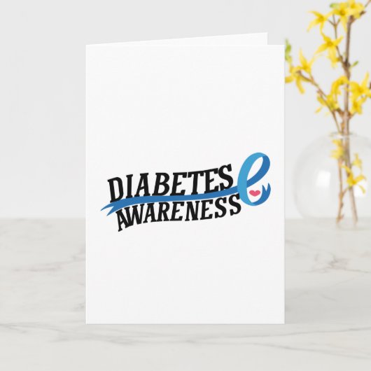 Diabetes Awareness Kaart (Gele Bloem)
