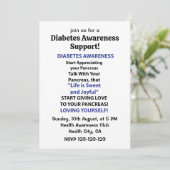 Diabetes Awareness Kaart (Staand voorkant)