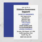Diabetes Awareness Kaart (Voorkant / Achterkant)