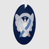 Diabetes Awareness Lint IDDM Engel Ornament (voorkant)