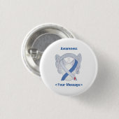 Diabetes Awareness Lint IDDM Engel Speld Ronde Button 3,2 Cm (Voorkant /achterkant)