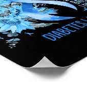 Diabetes Awareness Maand Cadeaus voor Krachtige Wa Poster (Hoek)