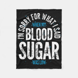 Diabetes Awareness Maand Diabetisch plezier Diabet Fleece Deken