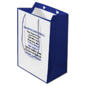 Diabetes Awareness Medium Cadeauzakje (Achterkant Gekanteld)