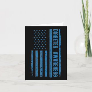 Diabetes Awareness Month  American Flag T1 Kaart