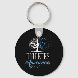 Diabetes Awareness Month Butterfly T1 T2 Sleutelhanger