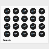 Diabetes Awareness Month Fight  T1 T2 Ronde Sticker (Vel)