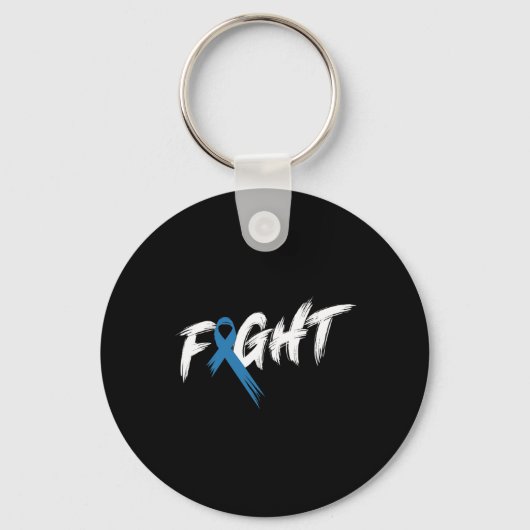 Diabetes Awareness Month Fight  T1 T2 Sleutelhanger (Voorkant)