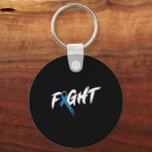 Diabetes Awareness Month Fight  T1 T2 Sleutelhanger (Voorkant)