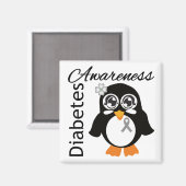 Diabetes Awareness Penguin Magneet (Voorkant / Achterkant)