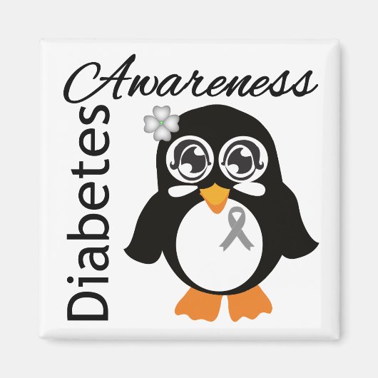 Diabetes Awareness Penguin Magneet (Voorkant)