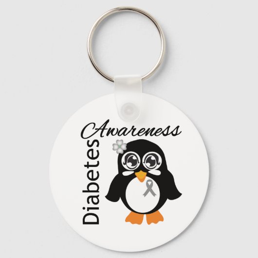 Diabetes Awareness Penguin Sleutelhanger (Voorkant)