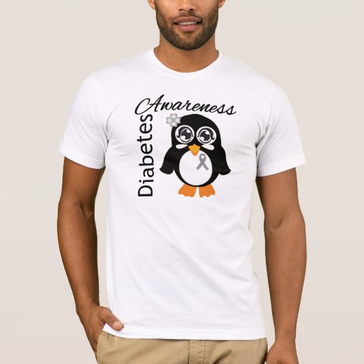 Diabetes Awareness Penguin T-shirt (Voorkant)
