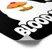 Diabetes Awareness Quote Racoon Feral Like My Bloo Poster (Hoek)