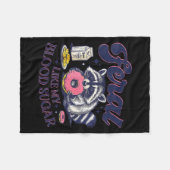 Diabetes Awareness Racoon Feral Like My Blood Suga Fleece Deken (Voorkant (Horizontaal))