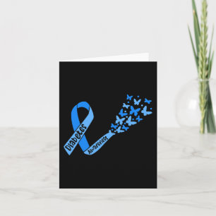 Diabetes Awareness Ribbon and Butterflies Type 1 D Kaart