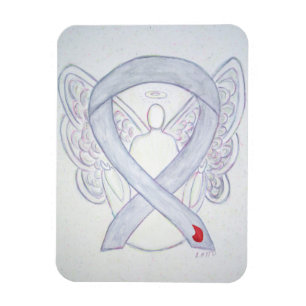 Diabetes Awareness Ribbon Angel Art Magnet Magneet