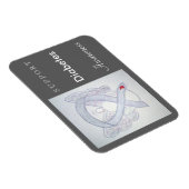 Diabetes Awareness Ribbon Angel Custom Magnet Magneet (Rechterzijde)