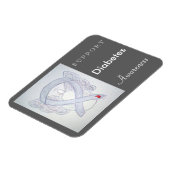 Diabetes Awareness Ribbon Angel Custom Magnet Magneet (Linkerzijde)