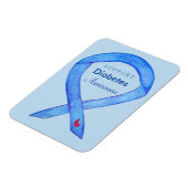 Diabetes Awareness Ribbon Art Custom Fridge Magnet Magneet (Linkerzijde)