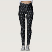 Diabetes Awareness Ribbon Art Custom-Leggings Leggings (Voorkant)