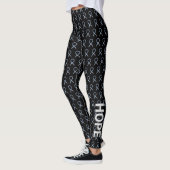 Diabetes Awareness Ribbon Art Custom-Leggings Leggings (Links)