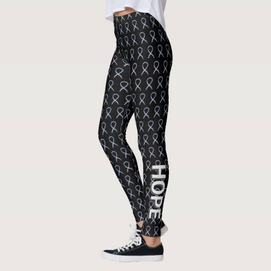 Diabetes Awareness Ribbon Art Custom-Leggings Leggings (Links)