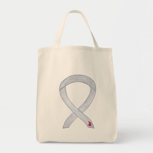 Diabetes Awareness Ribbon Custom Art Canvas tas (Voorkant)