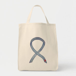Diabetes Awareness Ribbon Custom Art Canvas tassen
